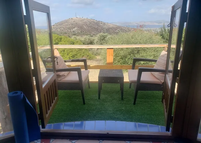 빌라 Elia With Pool, Yurt And Sea Views