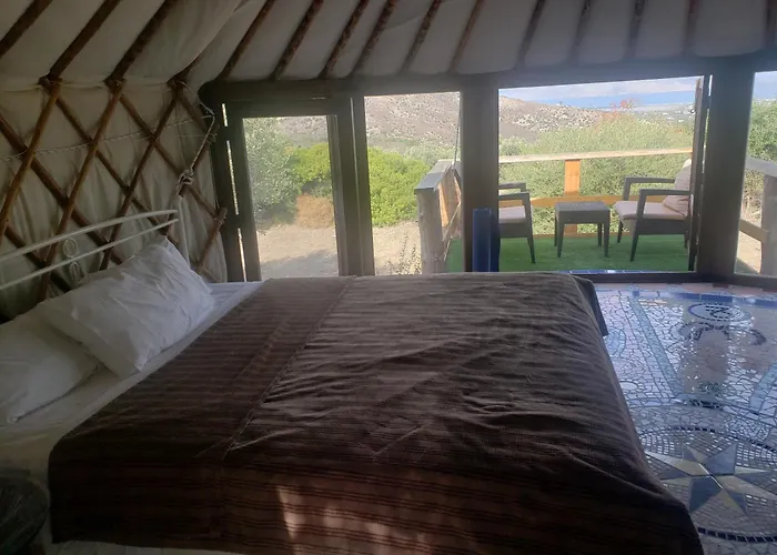 빌라 Elia With Pool, Yurt And Sea Views *